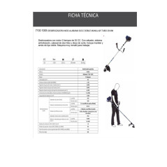 DESBROZADORA MODELO ALABAMA 52CC DOBLE MANILLAR TUBO 28 MM (PACK: 1 UDS)