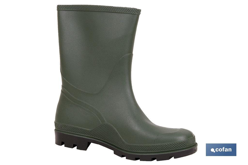 BOTA PVC VERDE MEDIA CAÑA TALLA 39