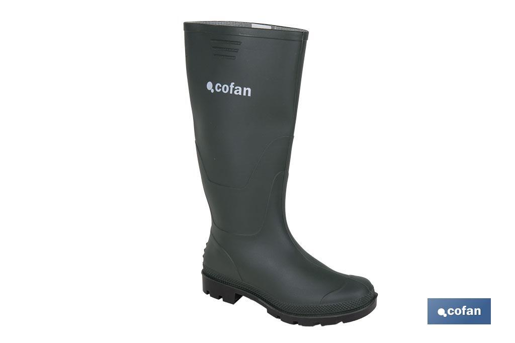 BOTA ALTA DE AGUA PVC VERDE TALLA 42