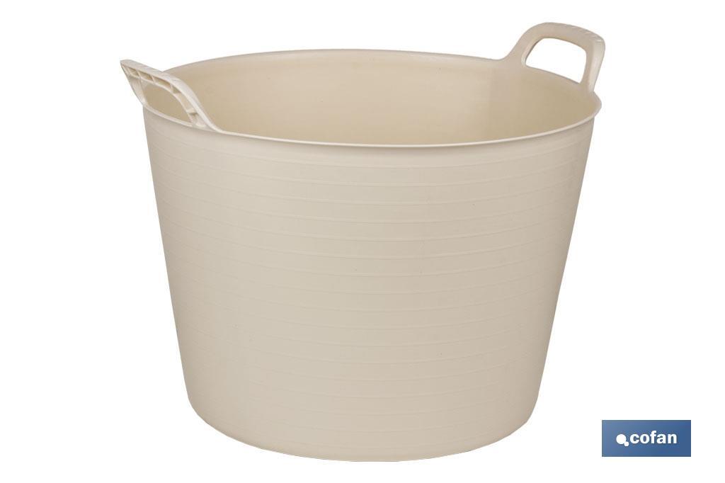 CAPAZO 42 L BEIGE  48.5X45X38cm venta unitaria