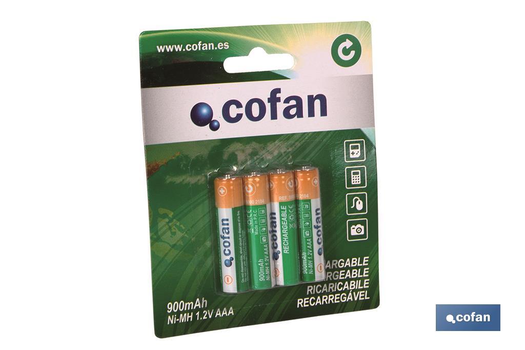 BLISTER 4 PILAS RECARGABLES AAA 900MAH VENTA UNITARIA (PACK: 1 UDS) BLISTER 4 PILAS RECARGABLES AAA 900MAH VENTA UNITARIA (PACK: 1 UDS)