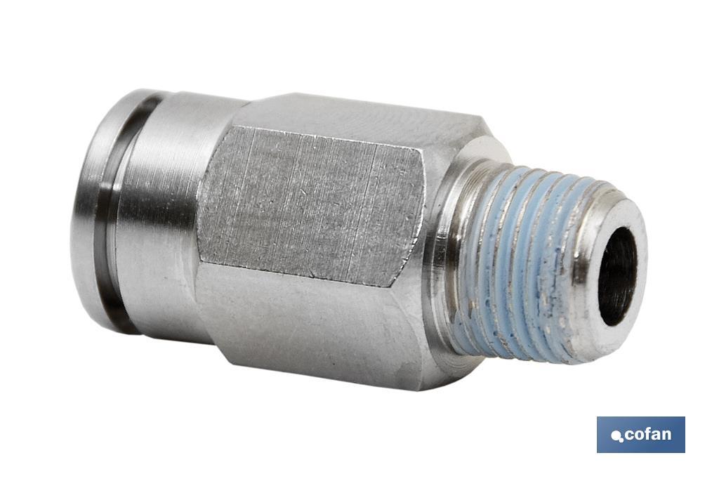 CONEXION RECTA TUBO 12mm. MACHO 1/4 (PACK: 5 UDS) CONEXION RECTA TUBO 12mm. MACHO 1/4 (PACK: 5 UDS)