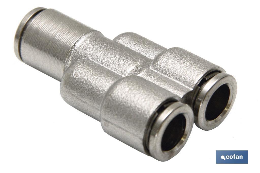 UNIÓN EN Y TUBO-TUBO LATÓN NIQ. M-6 (PACK: 1 UDS) UNIÓN EN Y TUBO-TUBO LATÓN NIQ. M-6 (PACK: 1 UDS)