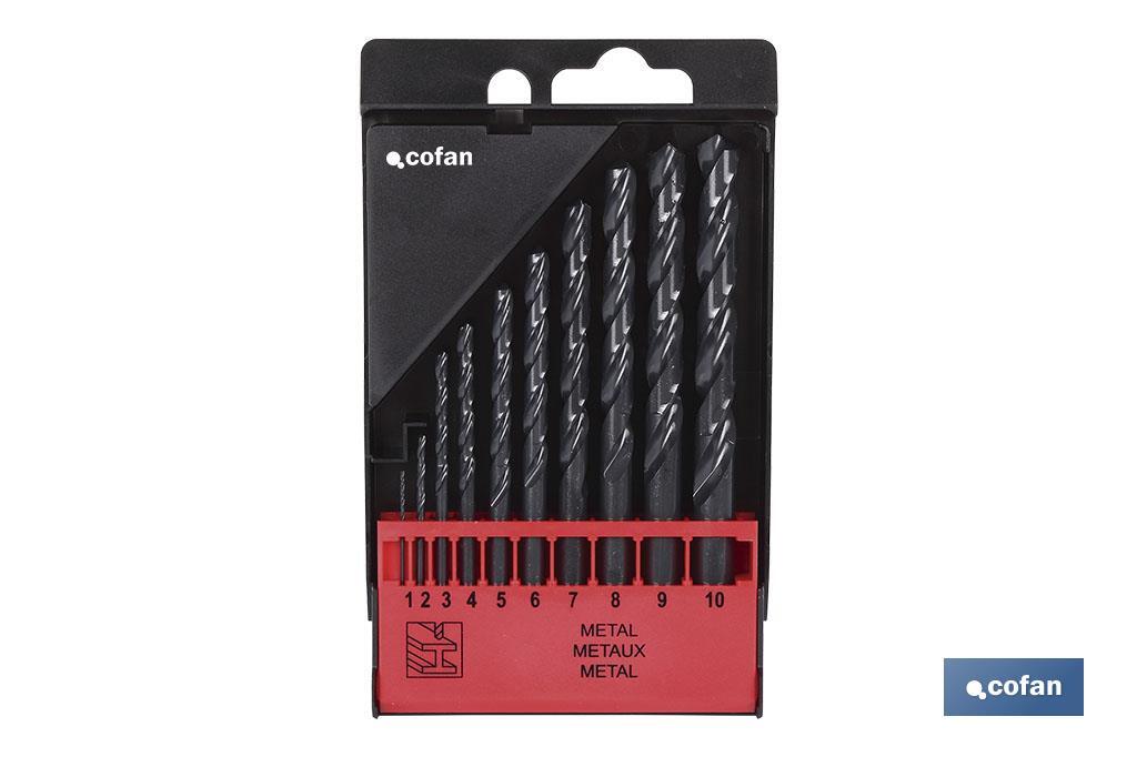ESTUCHE BROCAS HSS - MEDIDAS: 1 - 10mm (10 pcs) (PACK: 1 UDS) ESTUCHE BROCAS HSS - MEDIDAS: 1 - 10mm (10 pcs) (PACK: 1 UDS)