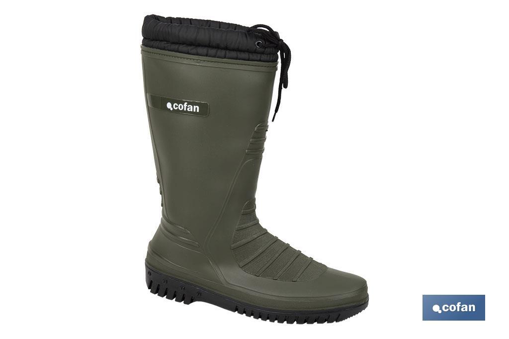 BOTA AGUA FORRO POLAR VERDE/NEGRA TALLA 36 (PACK: 1 UDS)