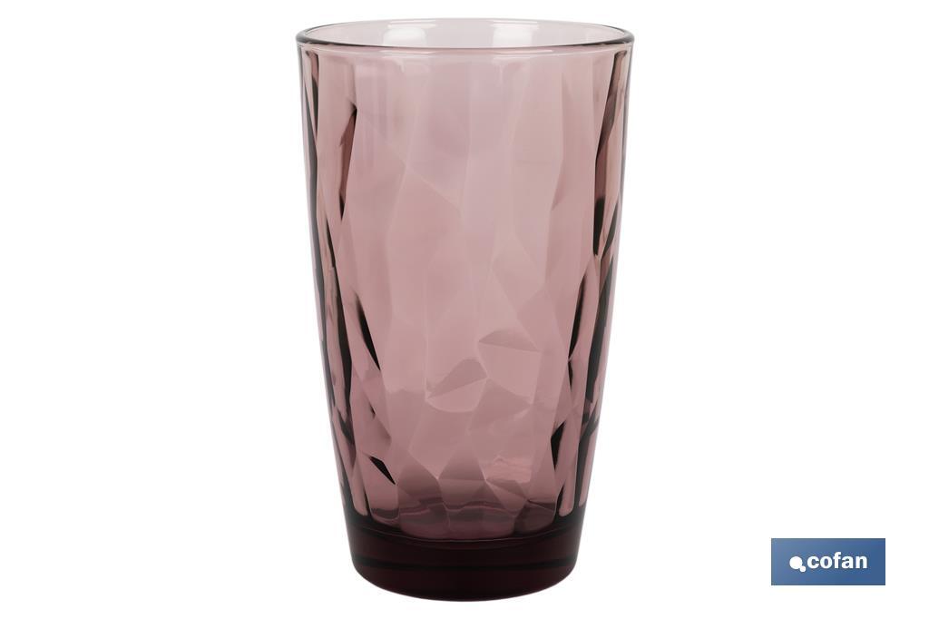 PACK 6 VASOS ALTO VIDRIO 47 CL COLOR PURPURA MODELO JADE (PACK: 1 UDS) PACK 6 VASOS ALTO VIDRIO 47 CL COLOR PURPURA MODELO JADE (PACK: 1 UDS)