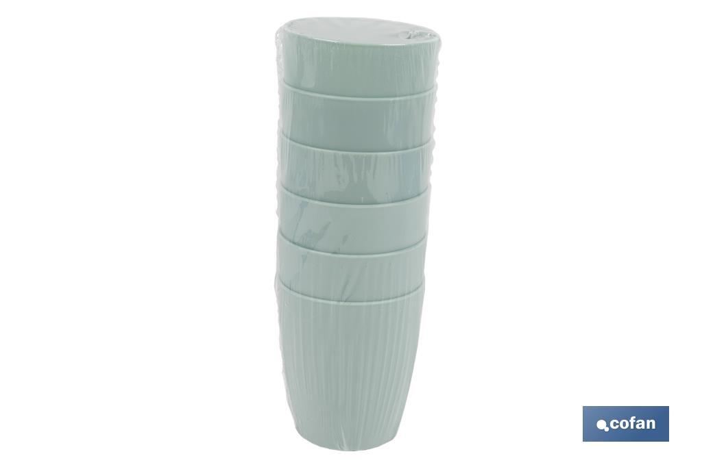 VASO DE AGUA VERDE AGUA MODELO NARA 400ml (PACK: 6 UDS) VASO DE AGUA VERDE AGUA MODELO NARA 400ml (PACK: 6 UDS)
