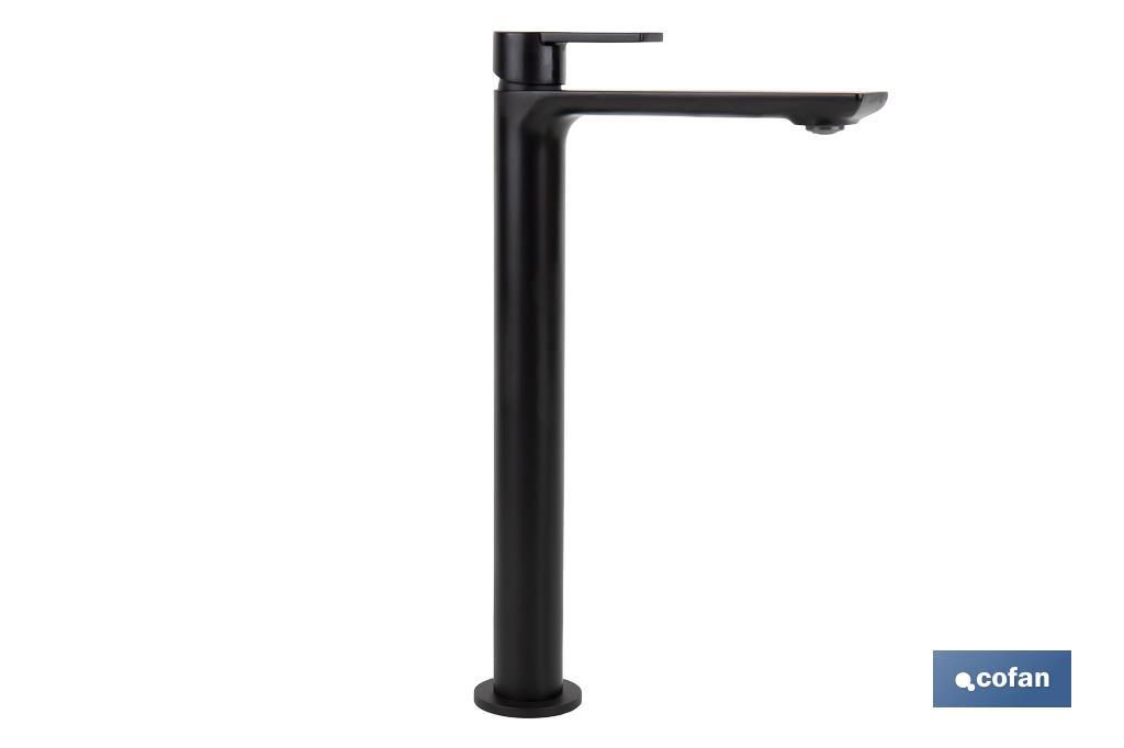 GRIFO ALTO MONOMANDO PARA LAVABO NEGRO MATE MODELO KERCH 25mm (PACK: 1 UDS) GRIFO ALTO MONOMANDO PARA LAVABO NEGRO MATE MODELO KERCH 25mm (PACK: 1 UDS)