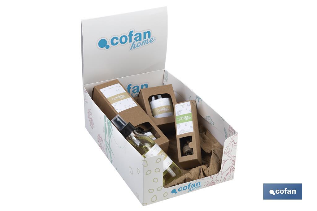 SET DE AMBIENTADORES PARA EL HOGAR LINEN  Y AMBIENTADOR DE COCHE APPLE (PACK: 1 UDS)
