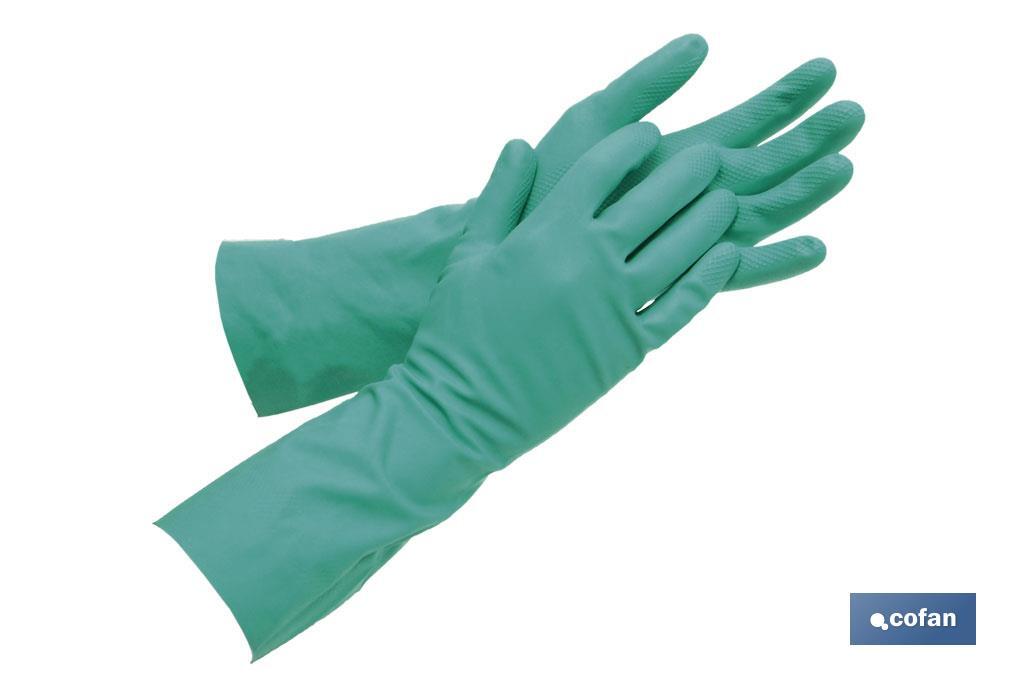 GUANTE NITRILO VERDE S/SOP. TALLA 6,5 (S) (PACK: 12 UDS)