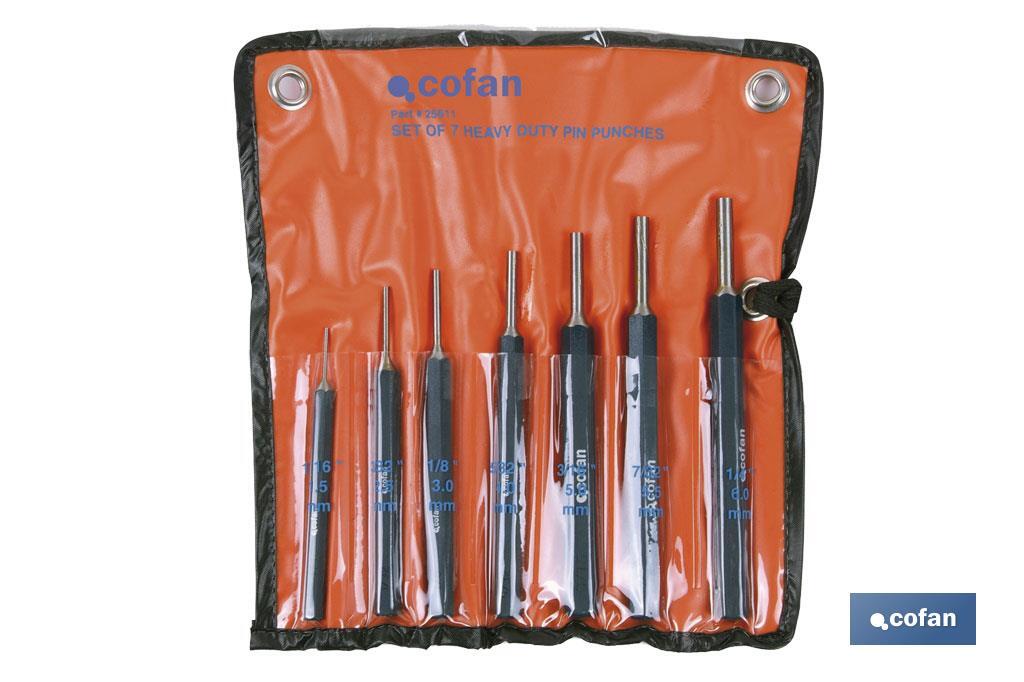 CONJUNTO 7 PCS BOTADOR CILINDRICO 1,5-6 MM (PACK: 1 UDS)