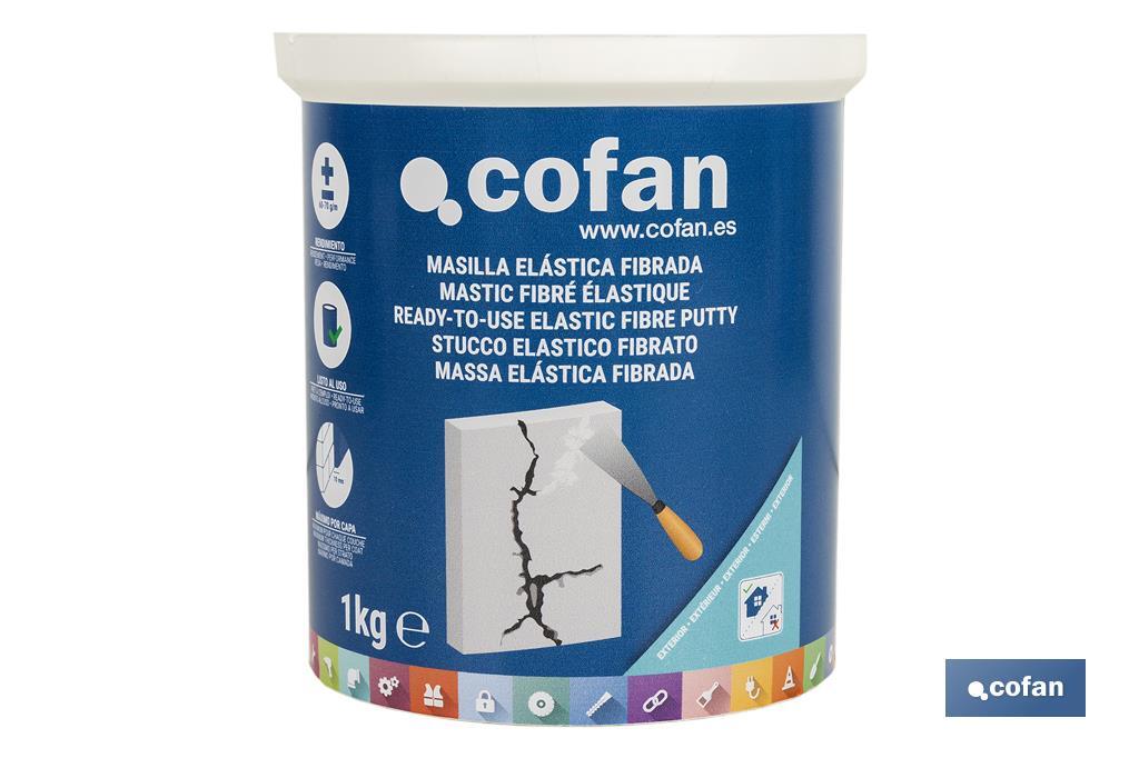 MASILLA ELÁSTICA FIBRADA PARA EXTERIOR 1 KG