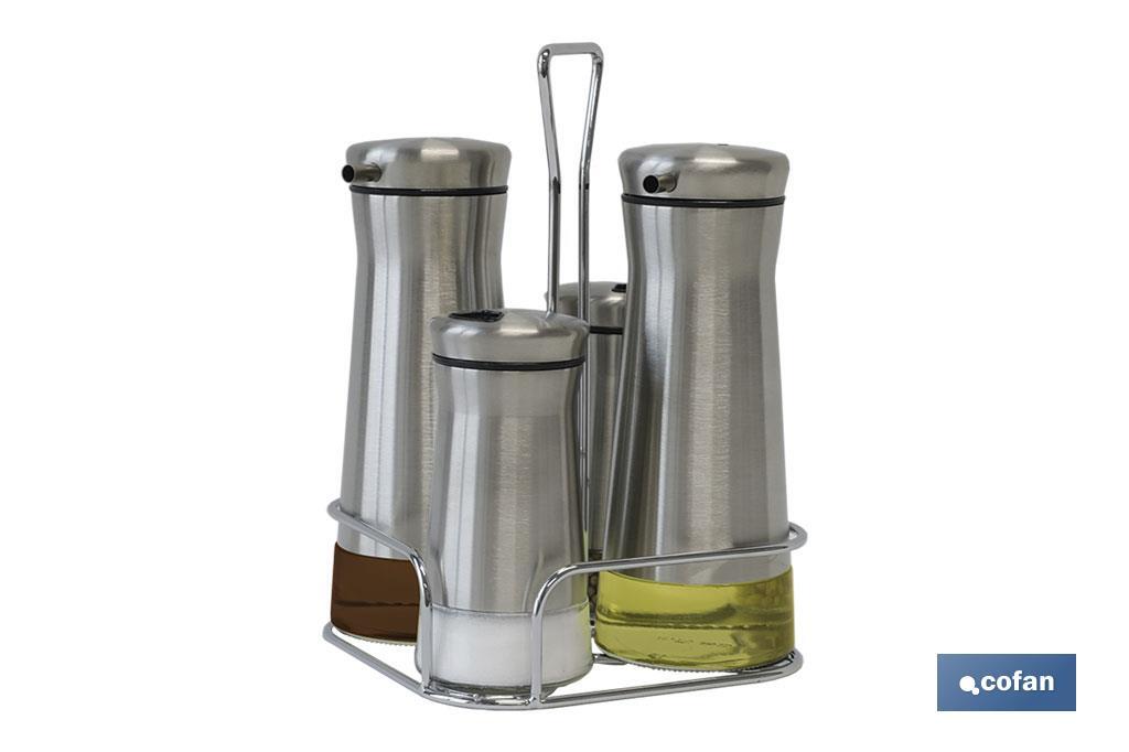 SET ACEITERA MODELO PICUAL INOX 230ML-120ML