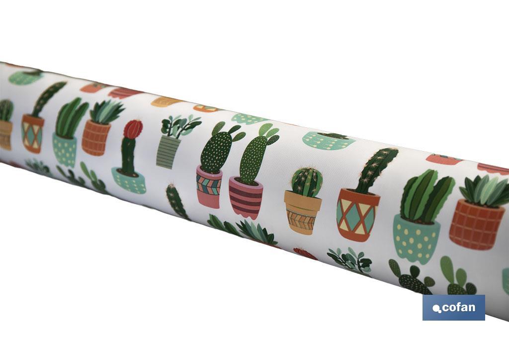 ROLLO DE MANTEL ANTIMANCHAS CON CACTUS 1,40 x 20 m (PACK: 1 UDS)