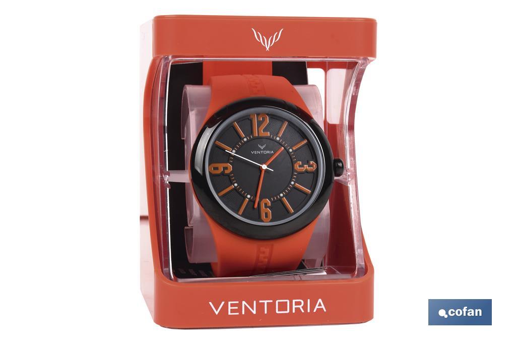 RELOJ INOX MODELO ENERGY-NARANJA