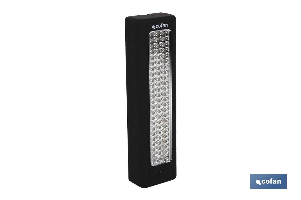 LÁMPARA 72 LED RECTÁNGULAR IMÁN/GANCHO (PACK: 1 UDS)