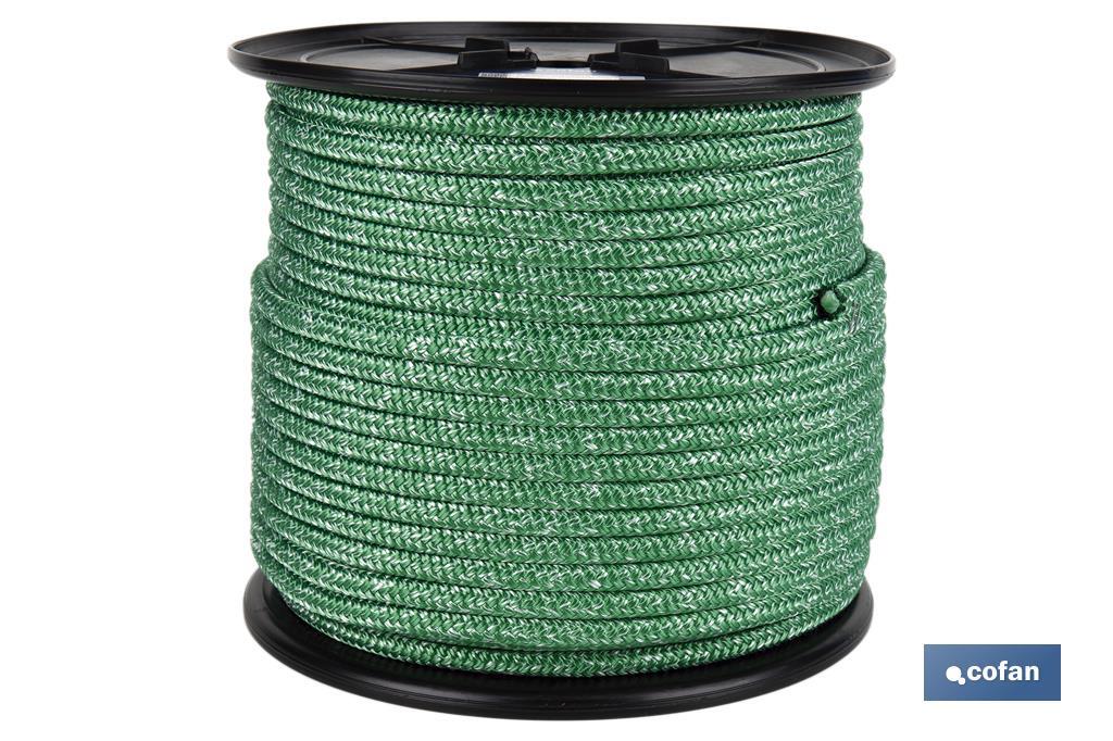 CARRETE DRIZA NÁUTICA 12 MM 100 M VERDE (PACK: 1 UDS)