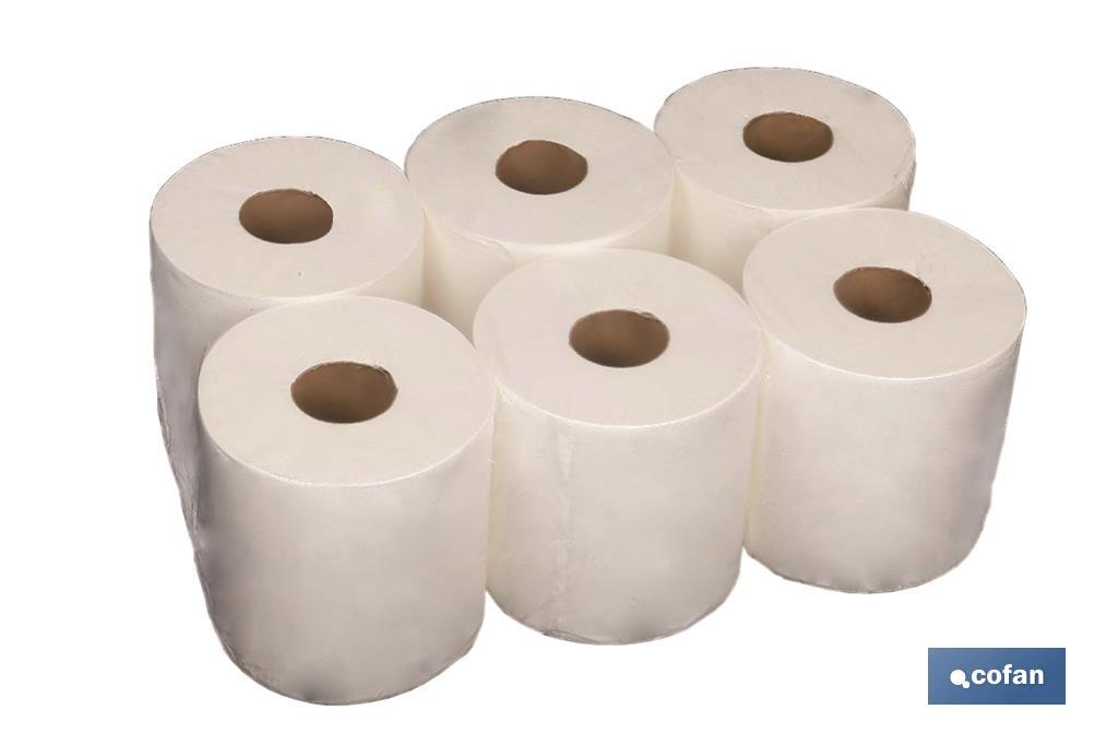 PAPEL SECAMANOS RECICLADO AZUL 90MTS (6ROLLOS) (PACK: 1 UDS)