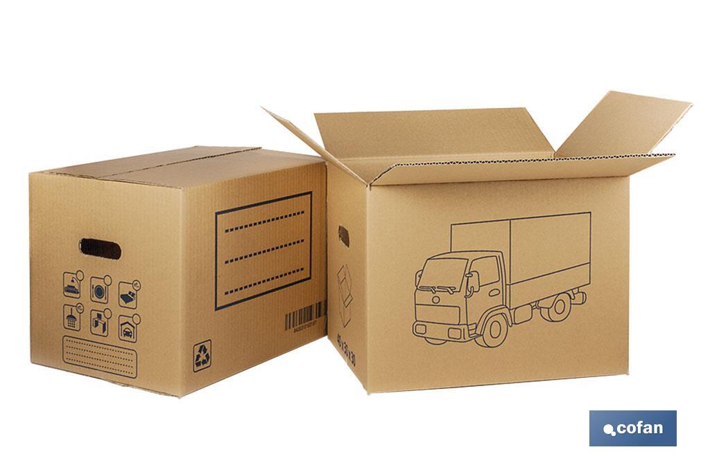 CAJA CARTON MUDANZA ASA TROQUEL. 60X40X40CM (PACK: 10 UDS) CAJA CARTON MUDANZA ASA TROQUEL. 60X40X40CM (PACK: 10 UDS)