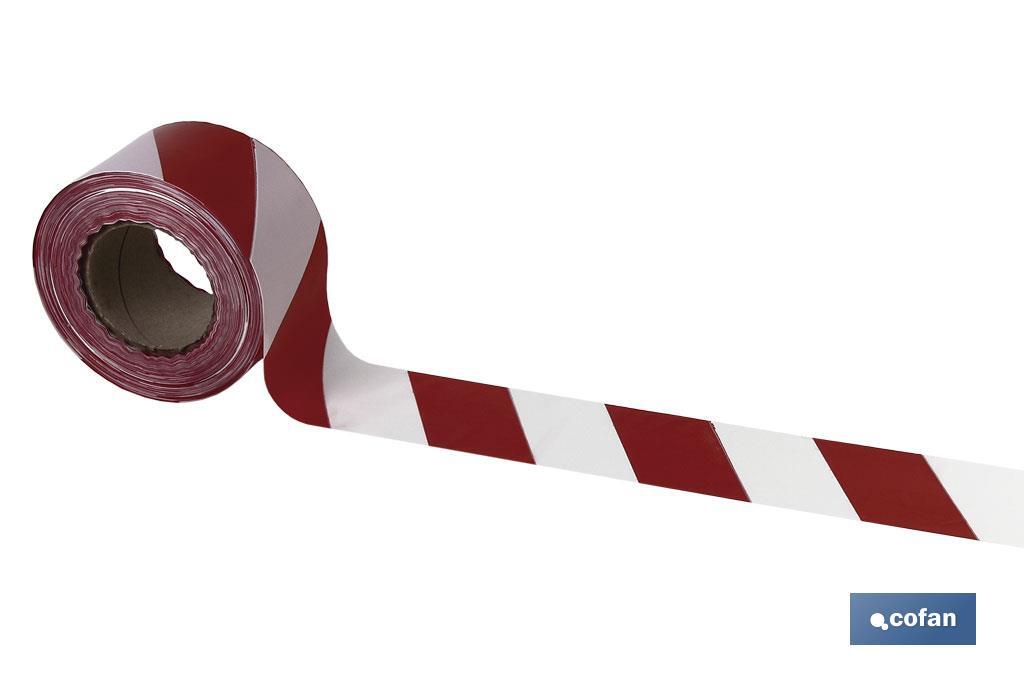 CINTA BALIZAM. ROJA/BLANCA 80MM X 200MTS (PACK: 1 UDS) CINTA BALIZAM. ROJA/BLANCA 80MM X 200MTS (PACK: 1 UDS)