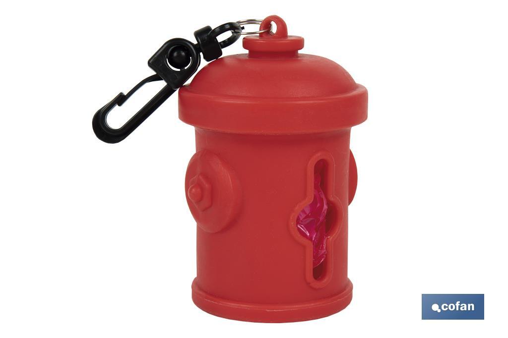 DISPENSADOR DE BOLSAS PARA MASCOTAS ROJO  7,8X5CM (PACK: 1 UDS)