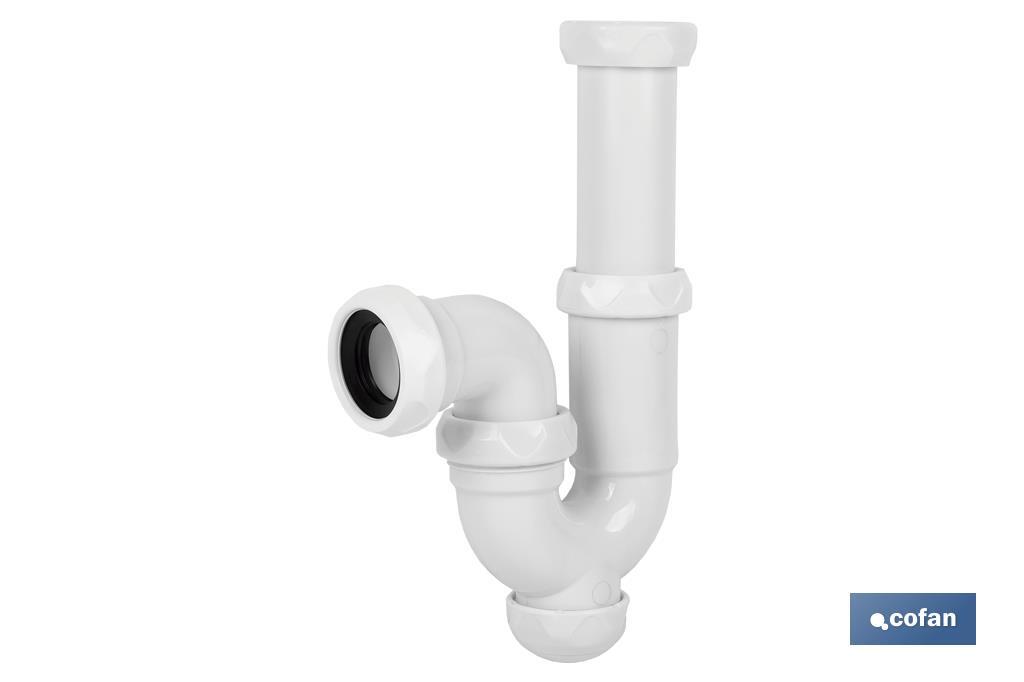 SIFÓN CURVO CON SALIDA Ø32-40 Y VÁLVULA LAVABO BIDÉ 1 1/2 x 70 (PACK: 1 UDS) SIFÓN CURVO CON SALIDA Ø32-40 Y VÁLVULA LAVABO BIDÉ 1 1/2 x 70 (PACK: 1 UDS)
