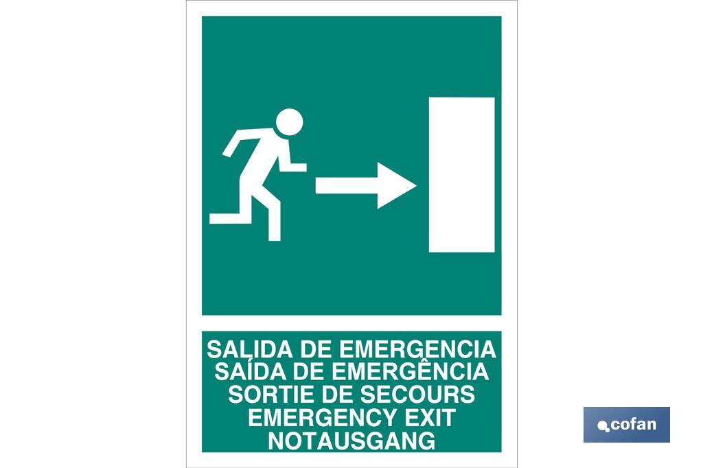 Salida de Emergencia Texto