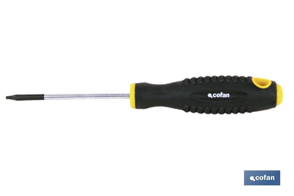 Destornillador Torx DIN 50150 | Modelo Confort Plus | Medidas de huella desde T-6 hasta T-40