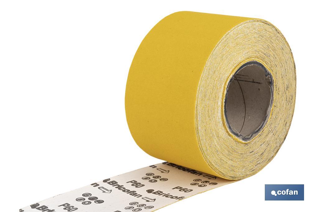 Rollo Lija Papel Amarillo