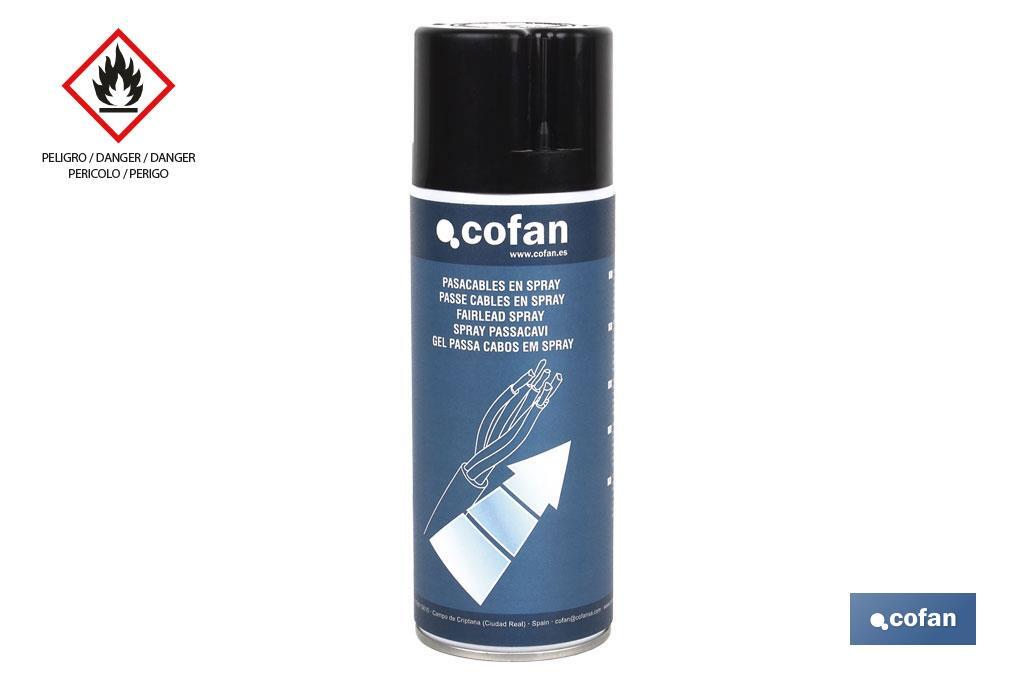 Spray Lubricante de cables eléctricos 400 ml | Protector en spray | Reduce la fricción entre los cables