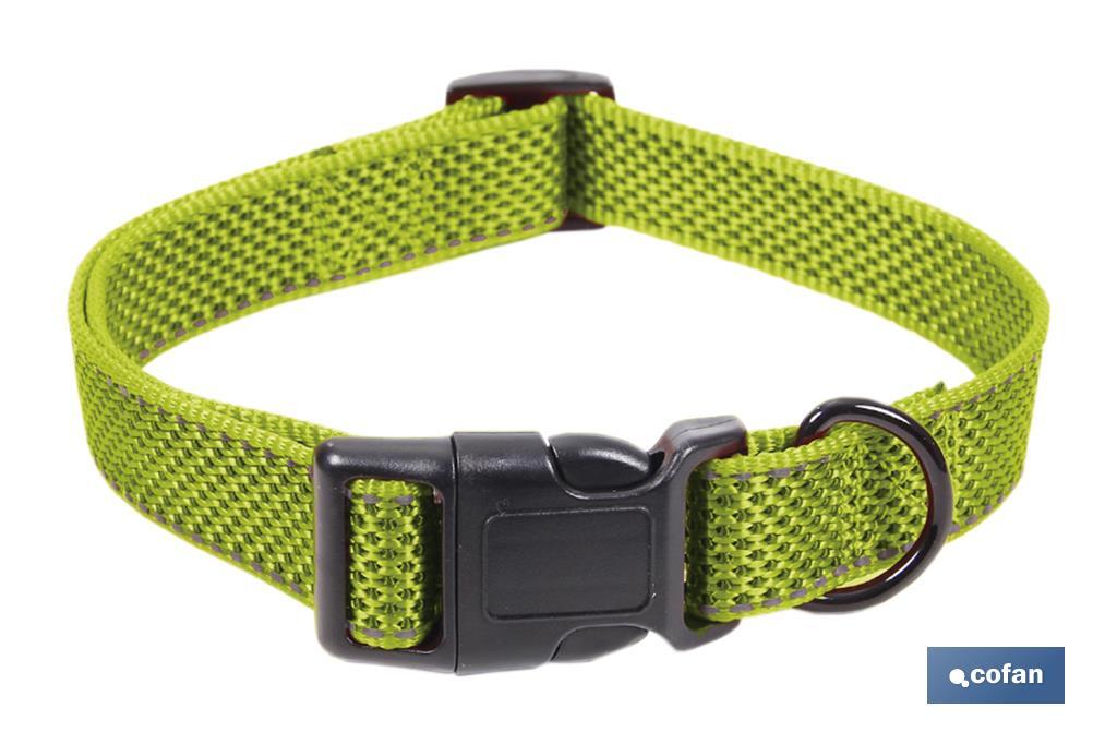 Collar Reflectante para Perros | Color Verde | Tallas S o M