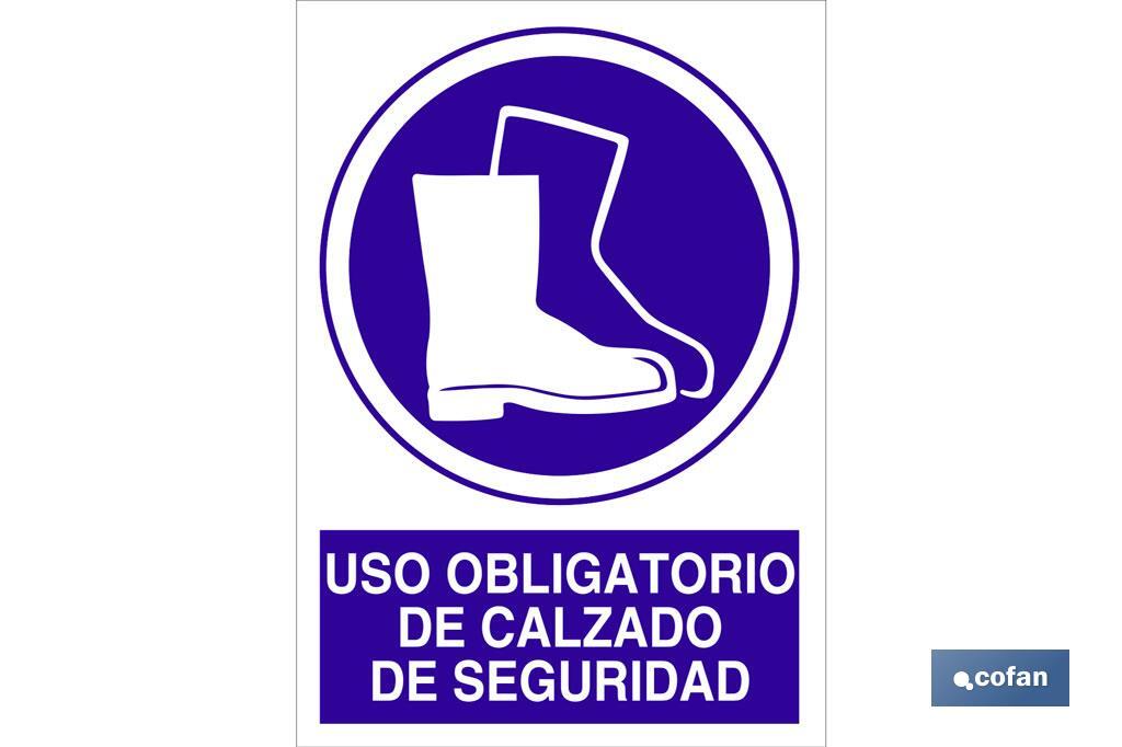 Uso obligatorio de calzado de seguridad